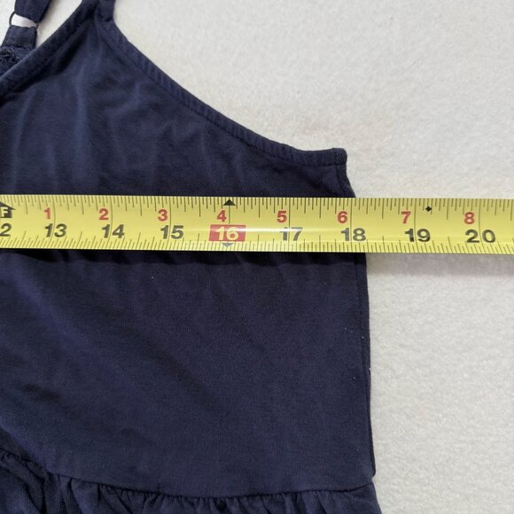 Torrid Women's Super Soft Stretch Crisscross Flowy Navy Knit Top Size 1 US 1X - Picture 6 of 7